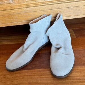 Gentle Souls Light Gray Ankle Boots